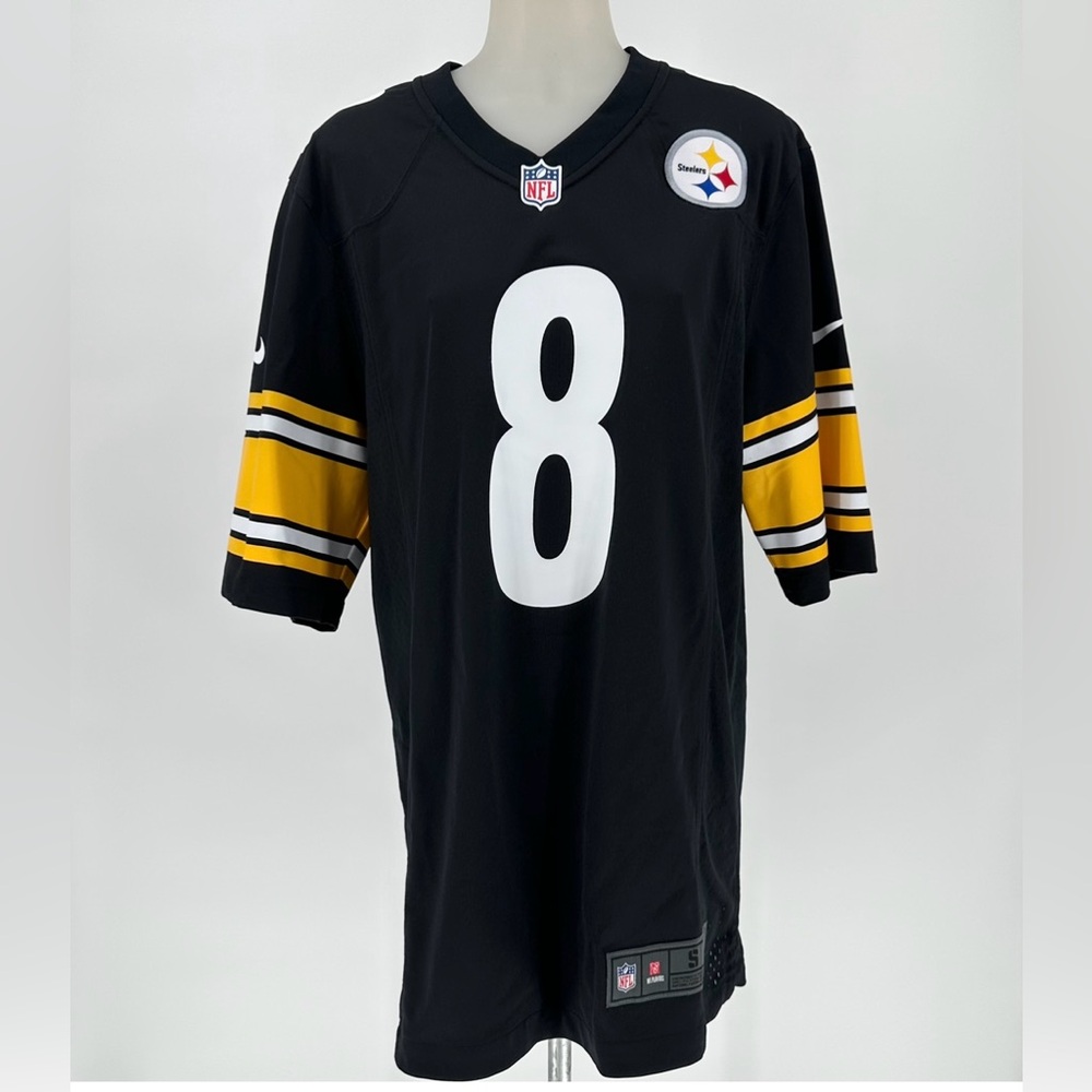 NFL Nike 2023-24 Season Pitts Steelers Kenny Pickett #8 Jersey Men's Sma…